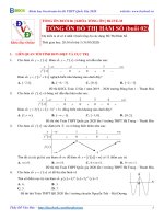 ĐỖ văn đức TỔNG ôn 06   đồ THỊ hàm số (buổi 02) 