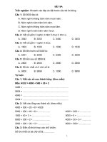 Phiếu bài tập theo tuần môn toán 3 đến giữa kì 2