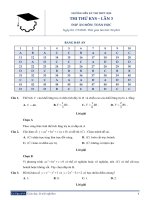 Thi thử KYS lần 3   môn toán (đáp án) 