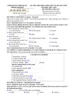 ĐỀ THI HSG TIẾNG ANH 9 HUYEN DINH QUAN NAM HOC 20818 2019   TEST 7 