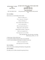 de thi tuyen sinh vao lop 10 thpt mon ngu van so gd dt bac giang 