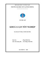 Đồ án tốt nghiệp ngành kỹ thuật môi trường  nghiên cứu khả năng tách dầu nhờn khỏi bề mặt kim loại 