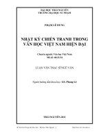 Nhật Ký Chiến Tranh Trong Văn Học Việt Nam Hiện Đại
