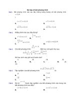 bài tập trắc nghiệm về bất phương trình 10