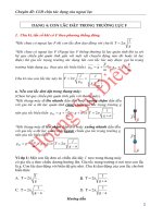 Chuyên đề con lắc đơn ngoại lực f