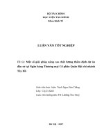 Thẩm định dự án - Ngân hàng Thương mại Cổ phần Quân Đội chi nhánh Tây Hồ - v2