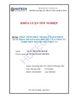 Phân tích thực trạng và giải pháp xuất khẩu đồ gỗ sang hoa kỳ của công ty tnhh một thành viên trúc vi​ 