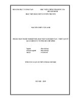 Tóm tắt luận án tiến sĩ báo chí học  phẩm chất nghề nghiệp nhà báo việt nam hiện nay   tiếp cận từ quan điểm tư tưởng hồ chí minh 