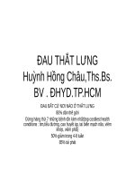 tiếp cận chẩn đoán đau thắt lưng