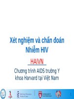 xét NGHIỆM và CHẨN đoán NHIỄM HIV
