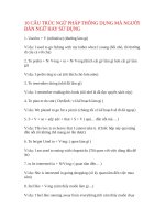 10 CẤU TRÚC NGỮ PHÁP TIẾNG ANH MÀ NGƯỜI BẢN NGỮ HAY SỬ DỤNG