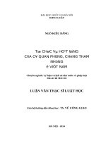 Tổ chức và hoạt động của cơ quan phòng, chống tham nhũng 