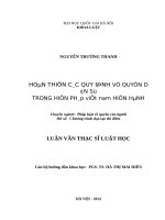 Hoàn thiện các quy định về quyền dân sự trong hiến pháp việt nam hiện hành 