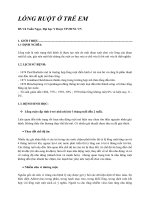 chẩn đoán và điều trị  lồng ruột  ở trẻ em