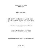 Giải quyết khiếu kiện hành chính  qua thực tiễn thành phố hải phòng 