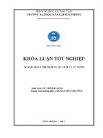 Đồ án tốt nghiệp du lịch  một số biện pháp marketing mix nhằm thu hút khách du lịch vào mùa du lịch thấp điểm tại khách sạn new star hạ long 