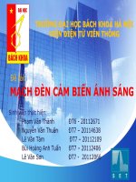 MẠCH ĐÈN CẢM BIẾN ÁNH SÁNG