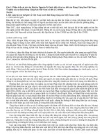 BÀI THU HOẠCH LỚP CẢM TÌNH ĐẢNG hay