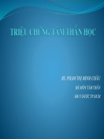Triệu chứng tâm thần  , ĐH Y DƯỢC TP HCM