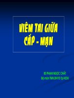 VIÊM TAI GIỮA cấp , mạn  ĐH Y DƯỢC TP HCM