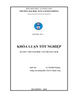 Đồ án tốt nghiệp du lịch  tiềm năng và giải pháp khai thác các điểm du lịch tại ninh bình 