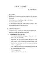 BỆNH VIÊM DA MỦ, ĐH Y DƯỢC TP HCM