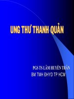 CHẨN ĐOÁN UNG THƯ THANH QUẢN ĐH Y DƯỢC TP HCM