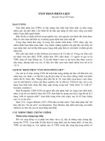 TÂM THẦN PHÂN LIỆT  , ĐH Y DƯỢC TP HCM