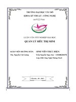 LUẬN VĂN TỐT NGHIỆP ĐẠI HỌC QUẢN LÝ SIÊU THỊ MINI