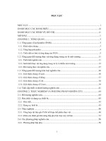 Luận án tiến sĩ hóa học  tổng hợp vật liệu polyanilin – chế phẩm bã chè và cây sim, định hướng xử lý một số kim loại trong nước 