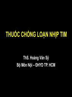 thuốc chống loạn nhịp tim , ĐH Y DƯỢC TP HCM