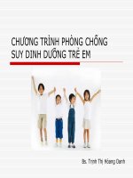 CHƯƠNG TRÌNH PHÒNG CHỐNG SUY DINH DƯỠNG TRẺ EM, ĐH Y DƯỢC TP HCM