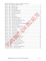 Bộ đề học kì II toán 11