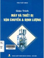 Giáo trình máy và thiết bị vận chuyển và định lượng  tôn thất minh 