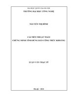 Cải tiến thuật toán chứng minh tính đúng đắn công thức khoảng