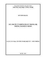 Mã trước ô nhiễm Pilot trong hệ thống Massive Mimo