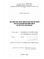 Nhà nước pháp quyền trong cơ chế phát huy quyền dân chủ của nhân dân trong thời kỳ đổi mới ở Việt Nam hiện nay