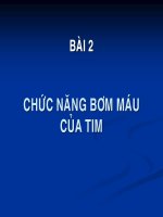CHỨC NĂNG BỞM MÁU CỦA TIM, SINH LÝ HỌC ĐH Y DƯỢC TP HCM