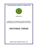 Cải thiện sinh kế cho các hộ đồng bào dân tộc thiểu số tỉnh lào cai, việt nam 