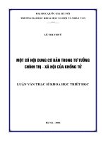 Một số nội dung cơ bản trong tư tưởng chính trị   xã hội của khổng tử 