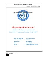 Nghiên cứu ionic framework xây dựng website bán hàng nội thất 