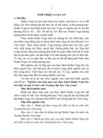 Luận văn tiến sĩ giáo dục học  nghiên cứu hiệu quả của thực hành hatha yoga lên thể chất và tâm lý sinh viên trường đại học văn lang 