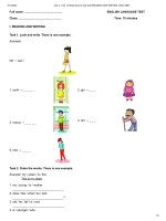 Lớp 4   unit 14 what does he look like  READING AND WRITING   sách mềm 