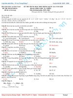 BÀI GIẢI CHI TIẾT và cấu TRÚC đề MINH họa 2020 