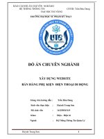 XÂY DỰNG WEBSITE  bán HÀNG PHỤ KIỆN  điện THOẠI DI ĐỘNG 