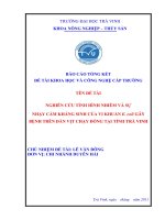 Báo cáo nghiên cứu khoa học cấp trường  nghiên cứu tình hình nhiễm và sự nhạy cảm kháng sinh của vi khuẩn e  coli, gây bệnh trên đàn vịt chạy đồng tại tỉnh trà vinh 