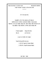 Luận án tiến sĩ y học  nghiên cứu ứng dụng kỹ thuật kiểm soát cuống glisson theo takasaki trong cắt gan điều trị ung thư biểu mô tế bào gan tại bệnh viện trung ương quân đ 