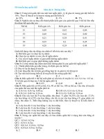 di truyền học quần thể đề 2 thông hiểu