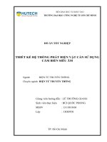 Thiết kế hệ thống phát hiện vật cản sử dụng cảm biến siêu âm​ 