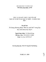 TIỂU LUẬN THẠC SI MÔN TNXH